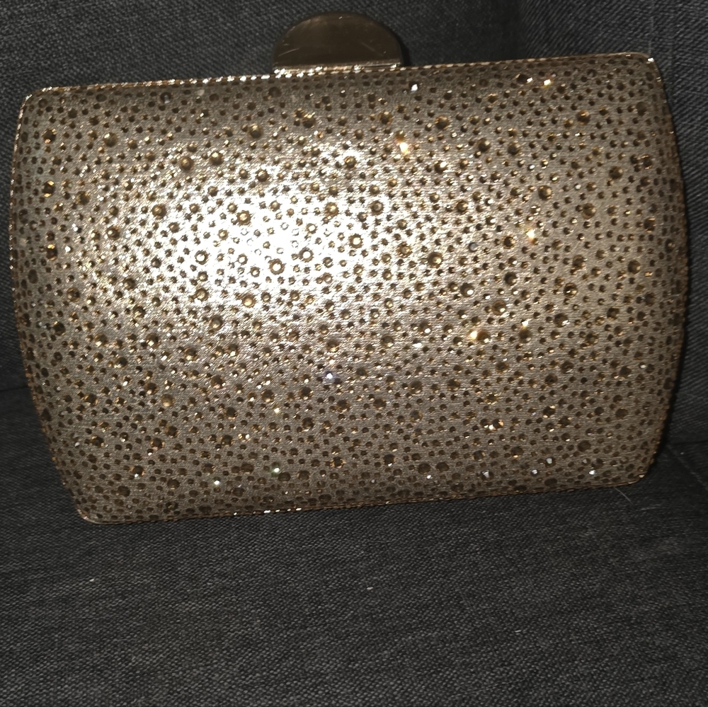 Gold Studded Clutch